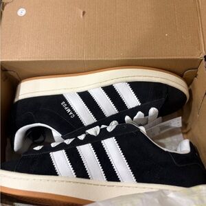 Adidas Black and White Campus 00s Sneakers